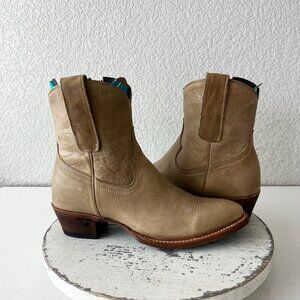 Lane PLAIN JANE Womens Cowboy Booties Butterscotch Western Short Ankle Boots 7.5